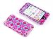 Smile Case 3D Squares Bling Rhinestone Crysal Jeweled Snap on Full Cover Case for iPod Touch 4 4G iTouch 4 4G (it-3D Squares)