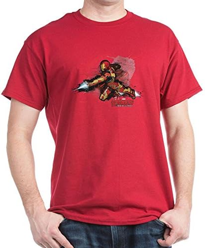CafePress Ultron Rd 2 Avengers Age of Ultron Iron Man Dark T-Shirt TV Movie - L