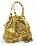 Woven Designer Drawstring Handbag/Tote – Gold Reviews