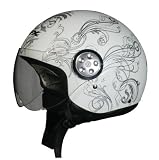 AFX Street Helmet / FX-42A Adult Open Face / Flat White Vine / Large / Pt # 0103-0566