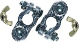 Ancor 260325 Marine Grade Electrical Lead Battery Terminals (Positive, 1 each 3/8 and 5/16 Wing Nut, 1 each)