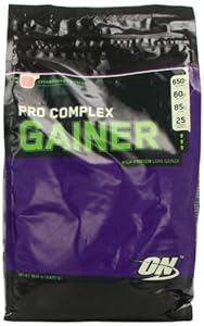 Optimum Nutrition Pro Complex Gainer, Strawberry Cream, 10.16 Pound Bag