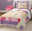 Classic Ballet Twin Size Quilt with Pillow Sham