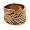 Burn Gold 'Leaf' Wrap Band Ring - size 7