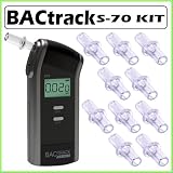 BACtrack Select S-70 Digital Portable Breathalyzer with 6 Mouthpieces and Travel Pouch + 10 Pack of Replaceable Mouthpieces