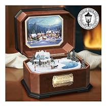 Thomas Kinkade Holiday Gathering Collectible Music Box