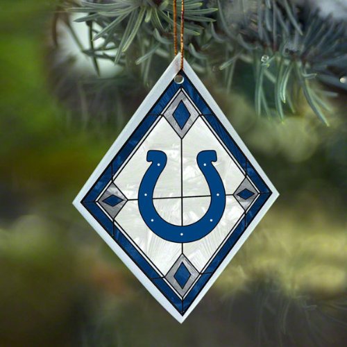NFL Indianapolis Colts Art Glass Ornament