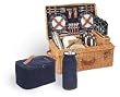Windsor - English Style Willow Basket Navy Picnic Picnic Baskets