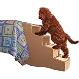 Pet Gear Easy Step IV Pet Stairs, 4-Stepfor cats and dogs up to 150-pounds, Tan