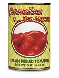 Mangia Carmelina Brands Italian Whole Tomatoes in Puree, 14.28-Ounce Cans (Pack of 24)