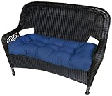 Greendale Home Fashions 42-Inch Wicker Setter Cushion, Cobalt Solid