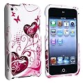 eForCity Butterfly Heart 2d Hard Snap-on Crystal Skin Case Cover Accessory Compatible with Ipod Touch� 4th Generation 4g 4 8gb 32gb 64gb New