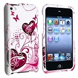 eForCity Pink Heart Hard Skin Case Compatible with iPod� Touch 4th Gen 4G 4by eForCity