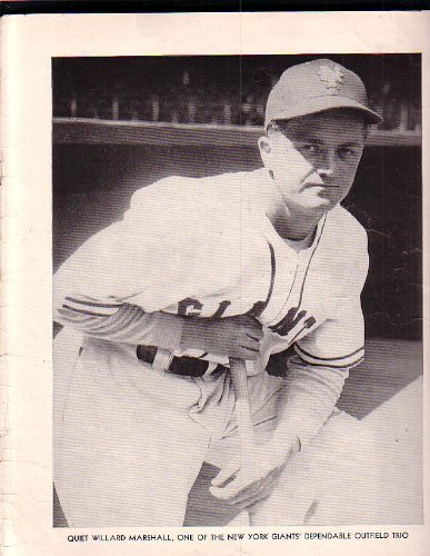 Willard Marshall New York Giants Baseball Magazine photo circa 1948