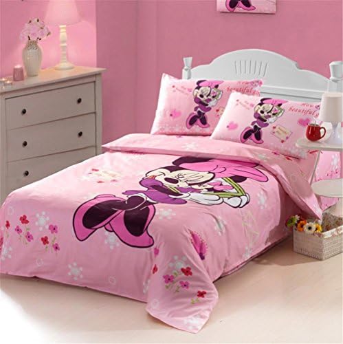 Lisa Choice Minnie Mouse bedding Set Toddler 4 Piece Bedspread (1.2M)