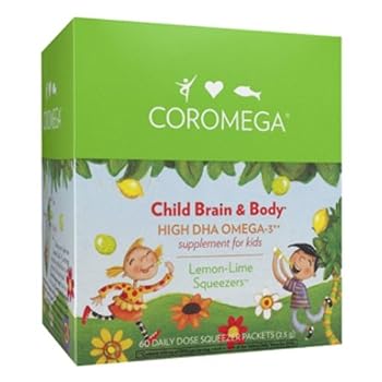 Set A Shopping Price Drop Alert For Coromega Child Brain and Body Omega-3 High DHA, 2.5-Gram Squeeze Packets, Lemon Lime, 30-Count