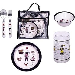 5 Piece Lunch Set Baby Cie Pirates Colorful Melamine Baby Dinnerware