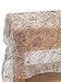 Pack of 4 Urban Fusion Sheer White Botanical Pattern Tablecloths