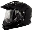 AFX FX-39DS Gloss Black Motorcycle Helmet - Dual Sport (Large - 0110-2445)