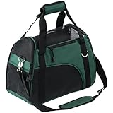 Pet Carrier for Dogs & Cats Comfort Airline Approved Travel Tote Soft Sided Bag