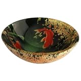 Fontaine Koi & Lily Pond Glass Vessel Bathroom Sink - FSA-VS-PSZ003D