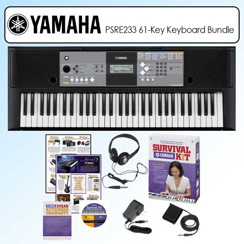 Yamaha PSR-E233 61-key Portable Keyboard Outfit product image