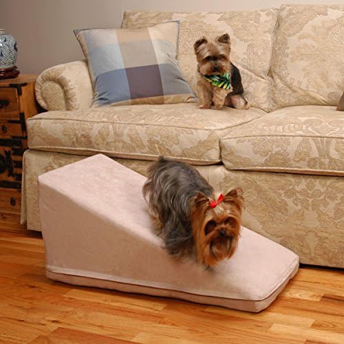 PuppyStairs Standard 1-Piece Dog Ramp Oyster Suede. All covers are removable, machine washable Industrial grade high-density, extra-firm foam, which firmly supports pets up to 60 pounds.