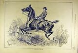 1880 SCHOOLING HUNTER HORSE JUMP FENCE HUNTING HUNT