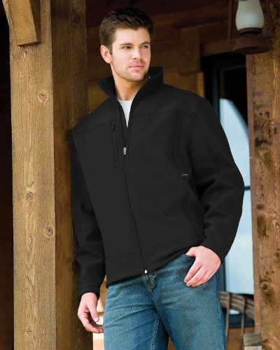 Tri-Mountain Men's Heavyweight Water Resistant Soft Shell Jacket, BLACK/BLACK, XXX-Large Tri-Mountain Men's Heavyweight Water Resistant Soft Shell Jacket, BLACK/BLACK, XXX-Large