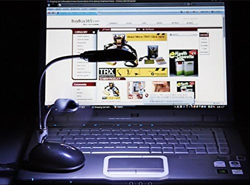 2 in 1 Mini USB Desktop Fan with LED Light, White