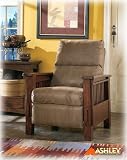 Prairie View Durapella Bark High Leg Recliner By Ashley Furniture
