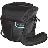 Maxsimafoto&reg; - Camera Bag / Case for Panasonic Lumix G6, GH4, FZ200, FZ150, FZ70, FZ72, Nikon D3200 D3300 D5300 D5500 Canon 760D 750D 700D 650D Pentax K-S1, K-S2, K30, K50, K500 'Top-loader', Pro Quality Case.