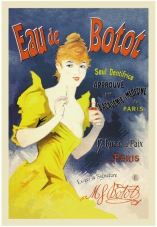 Eau de Botot Wall Decal 24 x 32 in (Without border: 20 x 29 in)