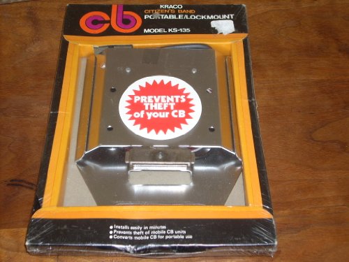 Citizens Band Portable Lockmount Kit - Prevents Theft of your CB! Installs easily in minutes, prevents theft of mobile CB units, converts mobile CB for portable use.