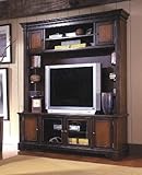 IMAGE OF Beautiful Two-Tone Finish TV Stand Entertainment Center