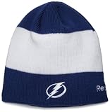 NHL Men's Center Ice Official Team Player Knit Hat (Tampa Bay Lightning, One Size Fits All)