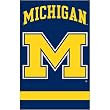 Michigan Wolverines NCAA Applique Banner Flag (44"x28") "M"