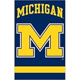 Michigan Wolverines NCAA Applique Banner Flag (44x28) M