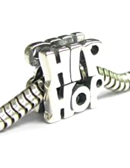 Sterling Silver Hip Hop Dance Screw On / Threaded Bead For Pandora Troll European Charm Bracelets
