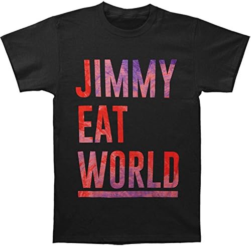 Jimmy Eat World Men's Stacked Logo T-shirt Medium Black