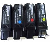 Dell Compatible 2150/2155 Set of 4 High Yield Toner Cartridges: 1(Black/Cyan/Magenta/Yellow)