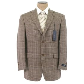 Tommy Hilfiger Mens 2 Button Dark Tan Wool Sport Coat Blazer Jacket - Size 44S by Tommy Hilfiger