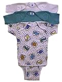 Package of Three One-Piece Underwear with Short Sleeves