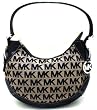 Michael Kors Brookville Khaki & Black Signature Hobo Bag