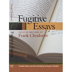 FUGITIVE ESSAYS