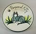Pampurred Kitty Ceramic Cat Bowl or Plate created by Moonfire Pottery