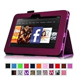 Fintie (Purple) Slim Fit Leather Case Cover Auto Sleep/Wake for Kindle Fire HD 7" Tablet (will only fit Kindle Fire HD 7") - Multiple Color Options