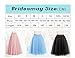 Bridesmay Women's Long Tulle Skirt Maxi Prom Evening Gown Two Way Formal Skirt
