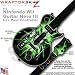 Lightning Green Skin by WraptorSkinz TM fits Nintendo Wii Guitar Hero III (3) Les Paul Controller (GUITAR NOT INCLUDED)