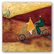 Rolling Home Together by Stacy Dynan 20"x20" Art Print Poster